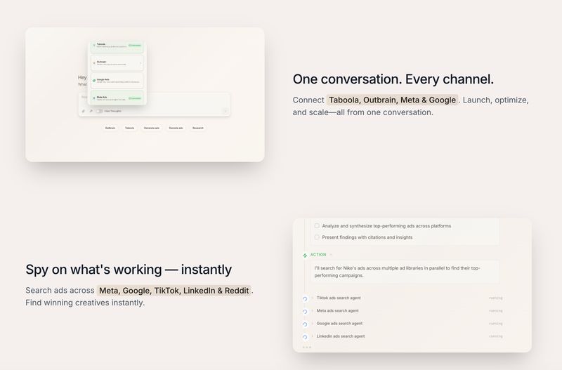 Advertise at the speed of thought