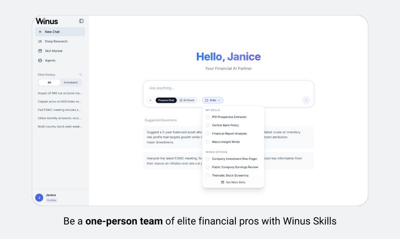 Winus Financial AI Skills