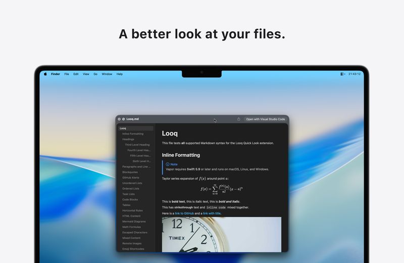 Looq: Preview Files