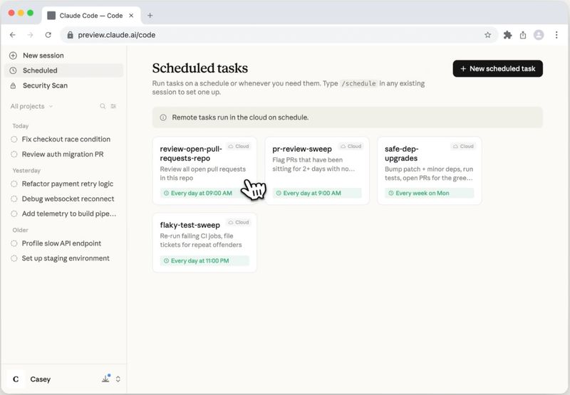 Claude Code Scheduled Tasks 