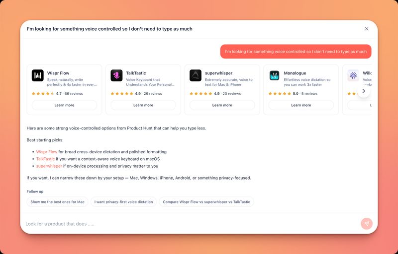 Ask Product Hunt AI