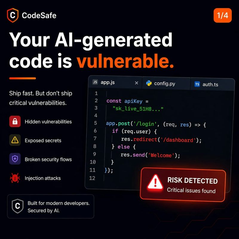 CodeSafe — Security Scanner for Founders