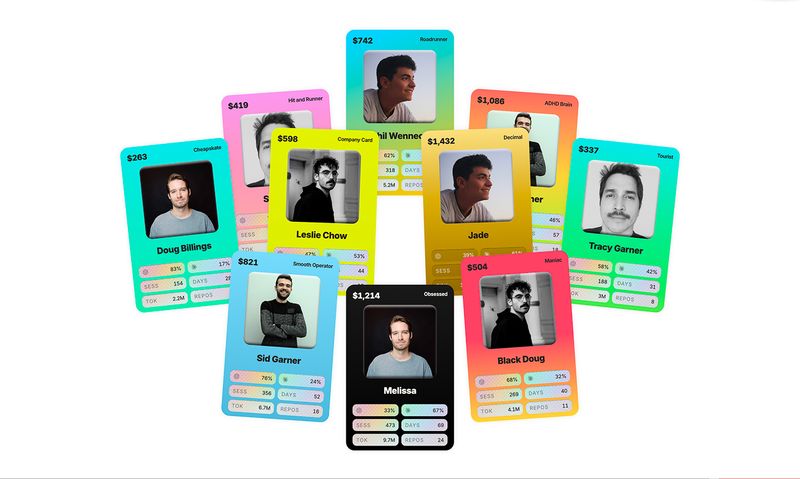 Claude Code & Codex Usage Trading Cards by Rudel