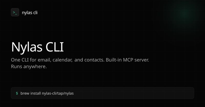 Nylas CLI