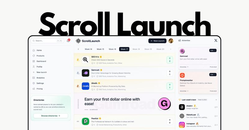 Scroll Launch