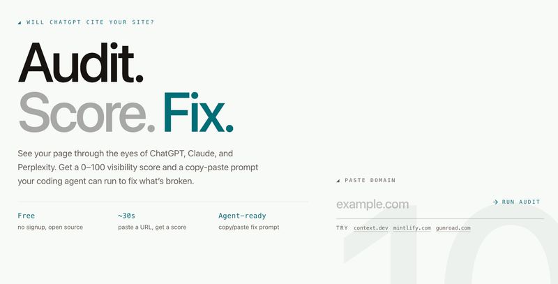 Free AI SEO Auditor