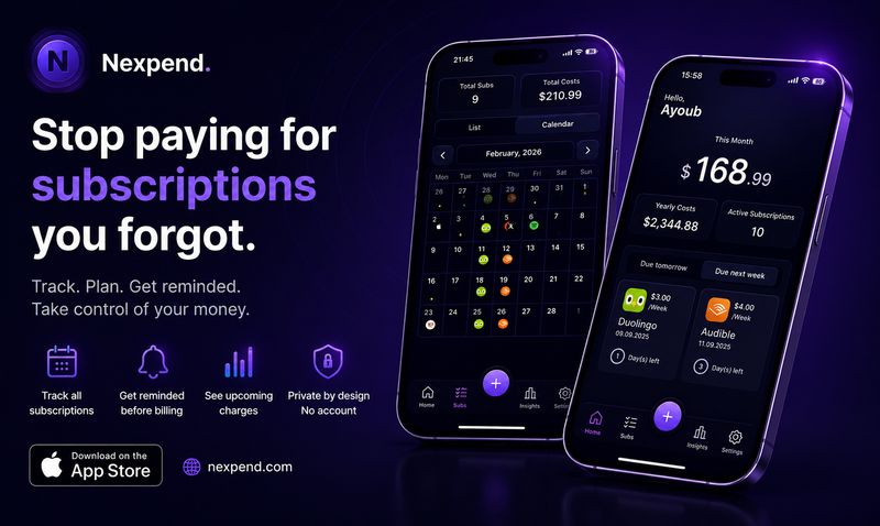 Nexpend - Subscription Tracker
