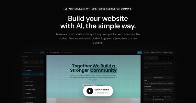 SlateHut.com - AI website builder