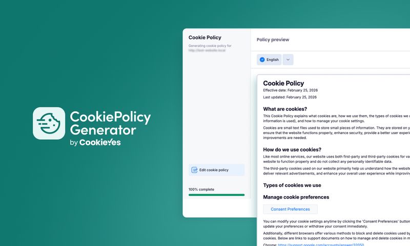 CookiePolicy Generator by CookieYes