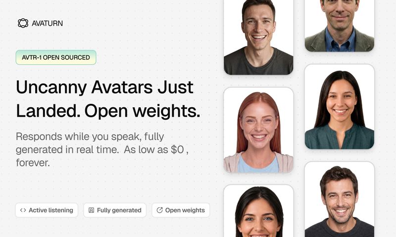 AVTR-1 Real-Time Open Weights Model