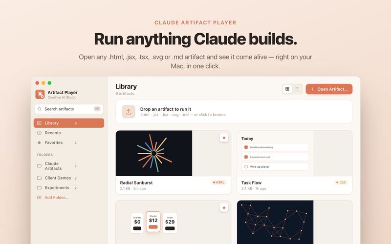 Claude Artifact Player