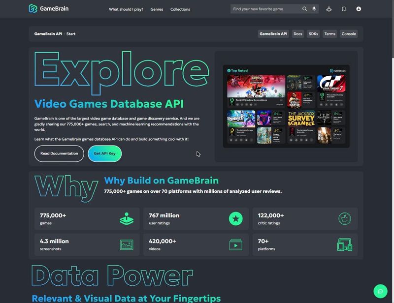 GameBrain API