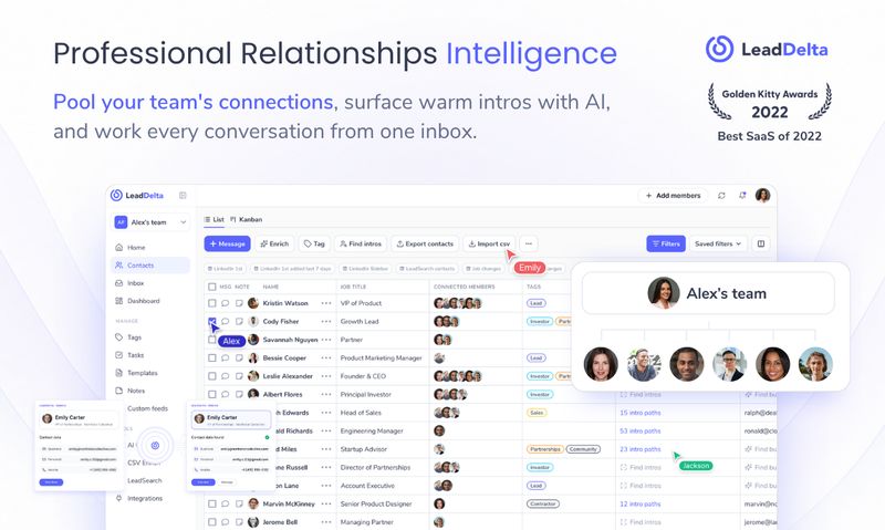 LeadDelta 5.0: AI Warm Intros + AI Inbox