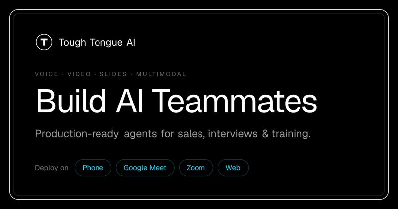 Tough Tongue AI for Sales