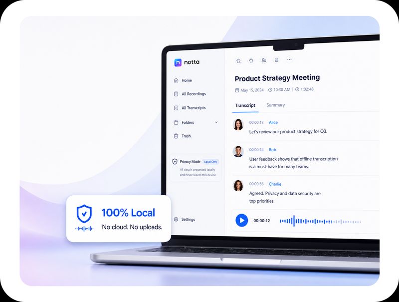Notta Desktop - Privacy Mode