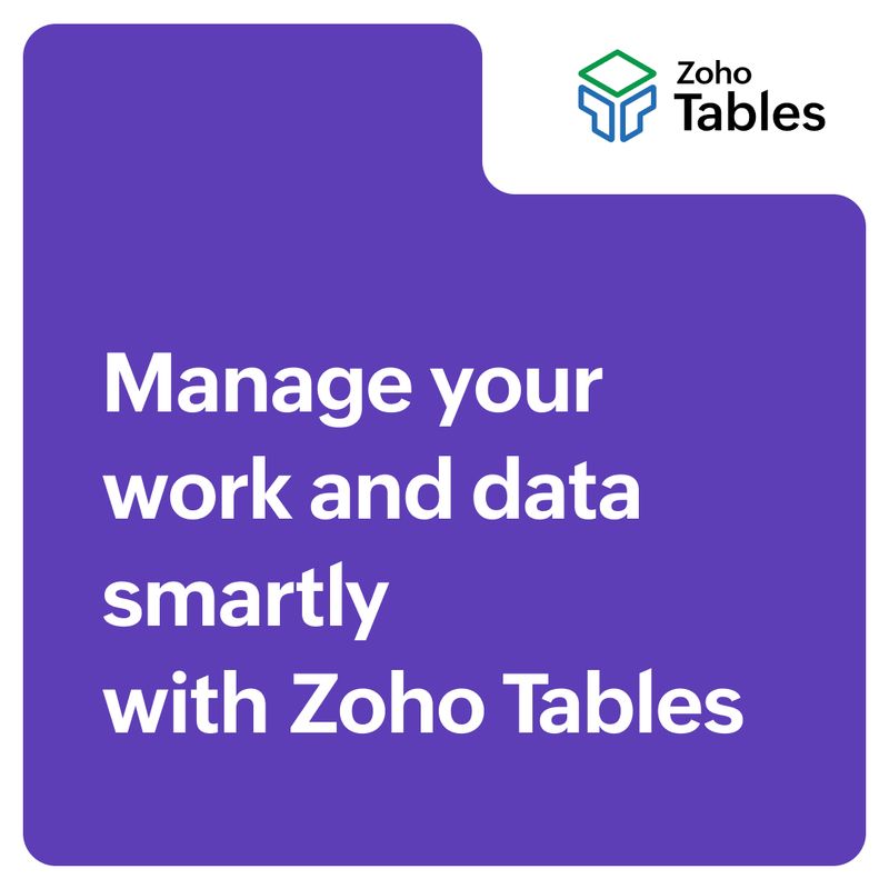 Zoho Tables