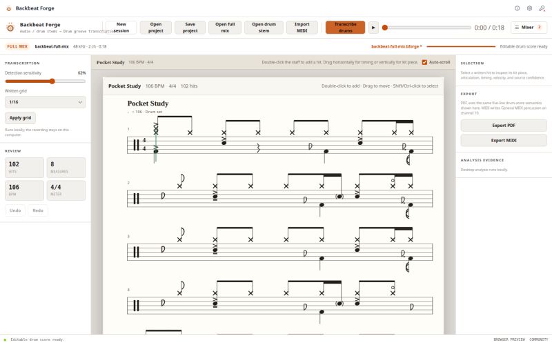Backbeat Forge