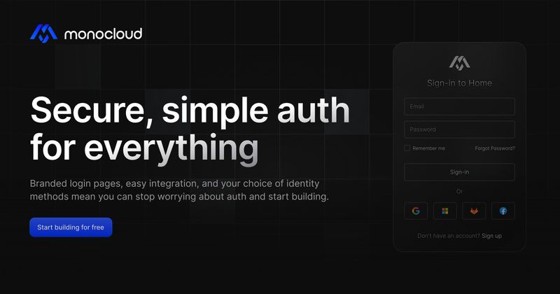 MonoCloud for Startups