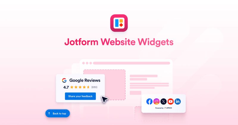 Jotform Website Widgets