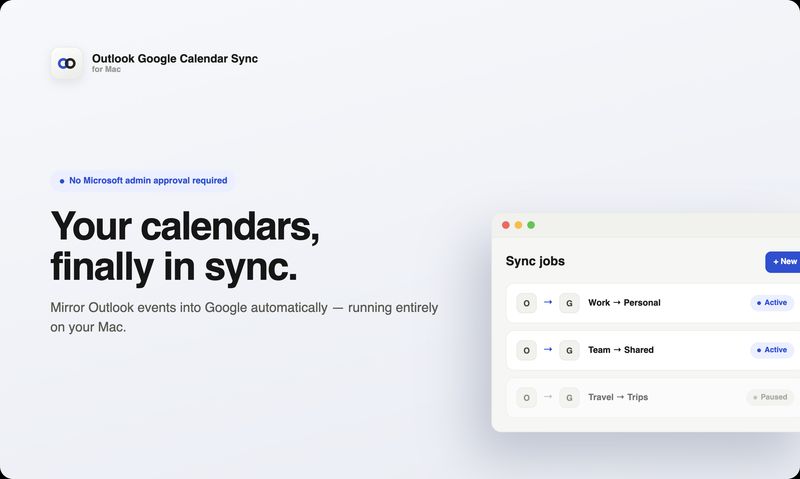 Outlook Google Calendar Sync for Mac