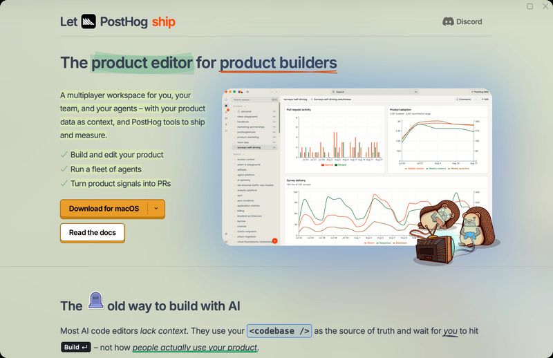PostHog Desktop