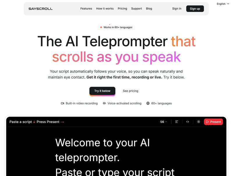 Sayscroll