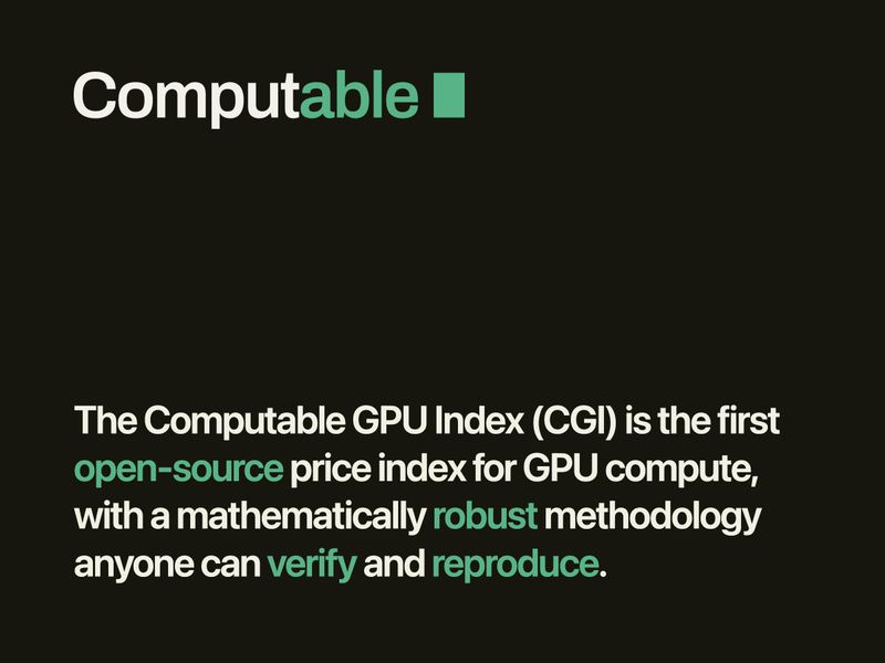 Computable GPU Index (CGI)