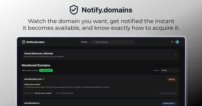 Notify.domains