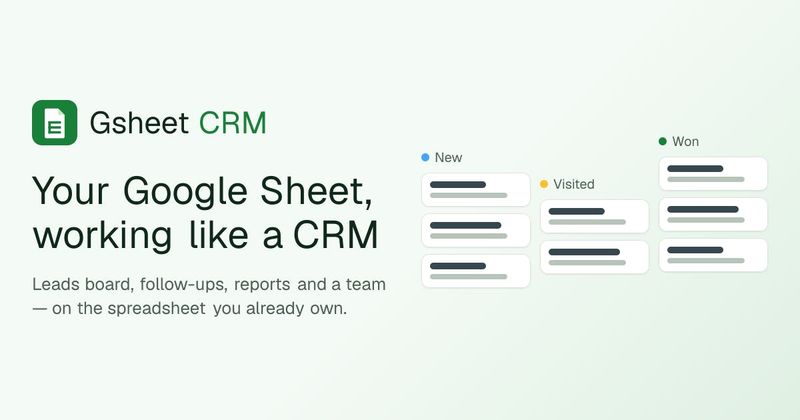 Gsheet CRM