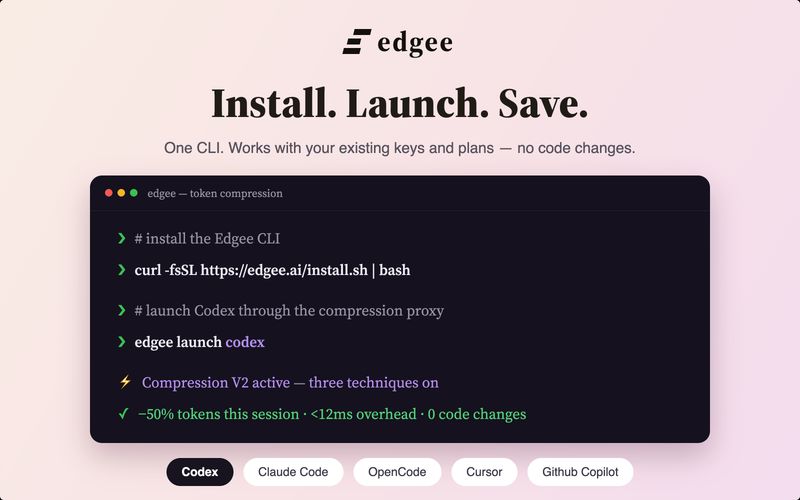 Edgee Codex Compressor V2