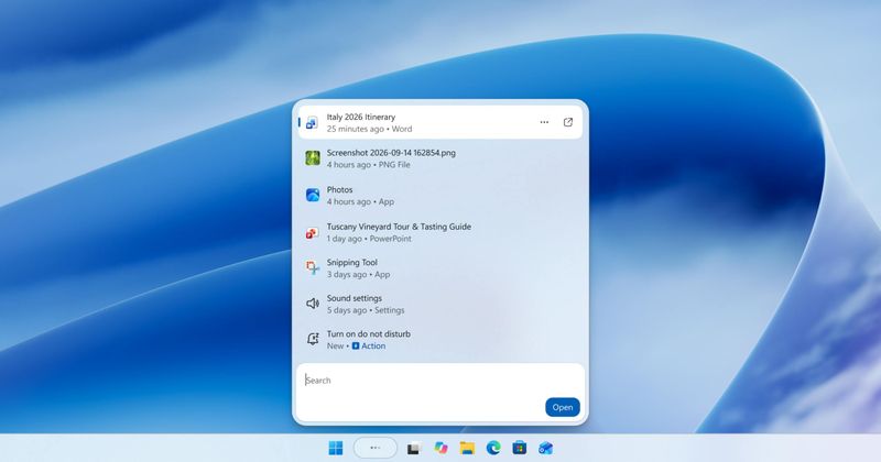 New Windows Search