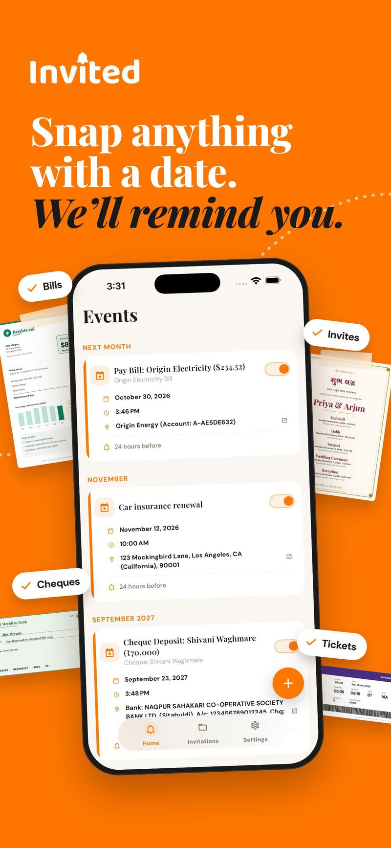 Invited - AI Reminder Scanner