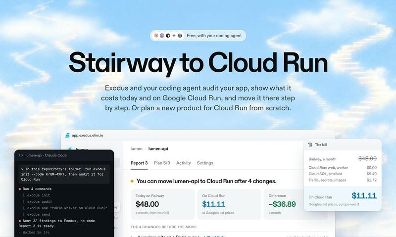 Exodus for Google Cloud Run