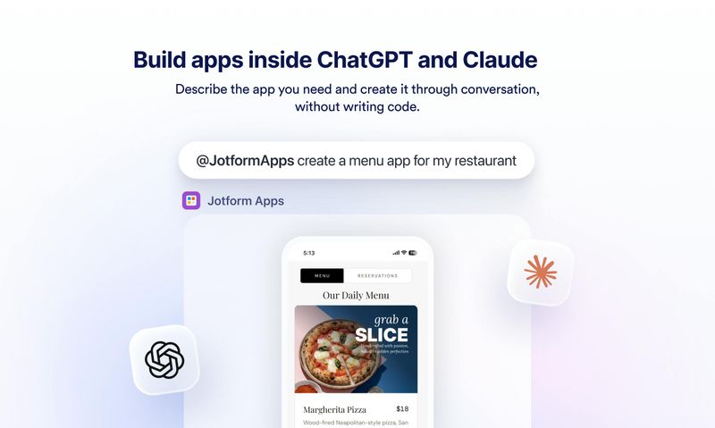 Jotform App Builder for ChatGPT & Claude