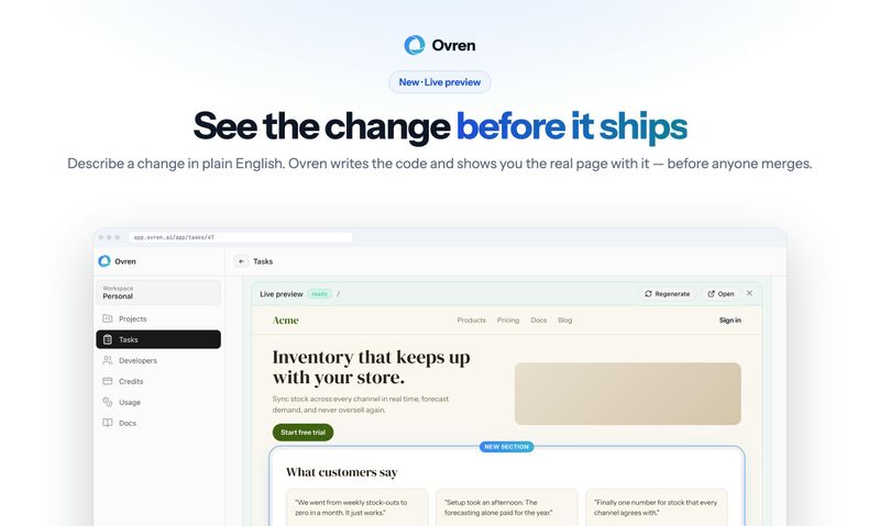 Ovren Live Preview
