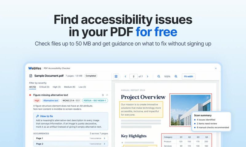 PDF Accessibility Checker by WebYes